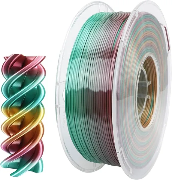 CC3D CC3D Silk Rainbow C Macaron Series Silk PLA Filament 1KG 3D Printer Filament FDM 3D Printing Materials for 3D Printer