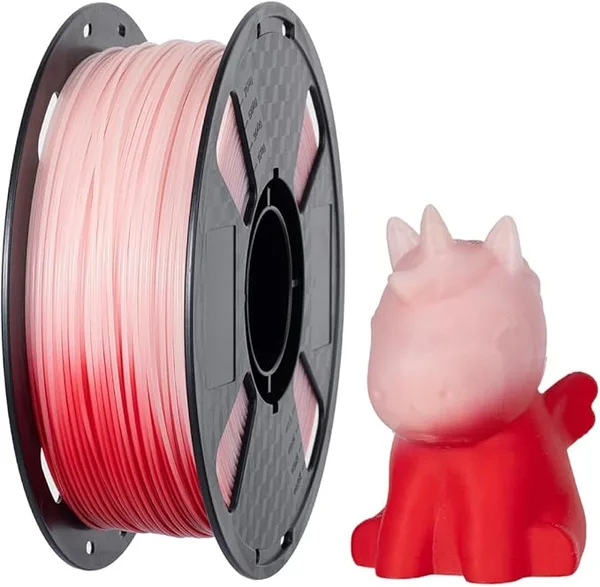 CC3D CC3D Temperature Color Changing PLA Filament 1KG 3D Printer Filament Color Change 3D Printing Materials Red to White