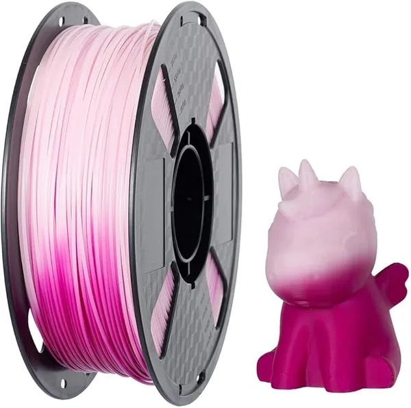 CC3D CC3D Temperature Color Changing PLA Filament 1KG 3D Printer Filament Rose Red to White