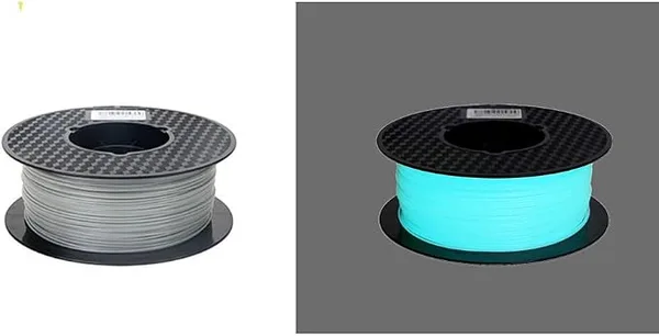 CC3D CC3D Glow in The Dark Blue PETG Filament 1KG 3D Printer Filament FDM 3D Printing Material Glow in The Dark PETG Glow Blue