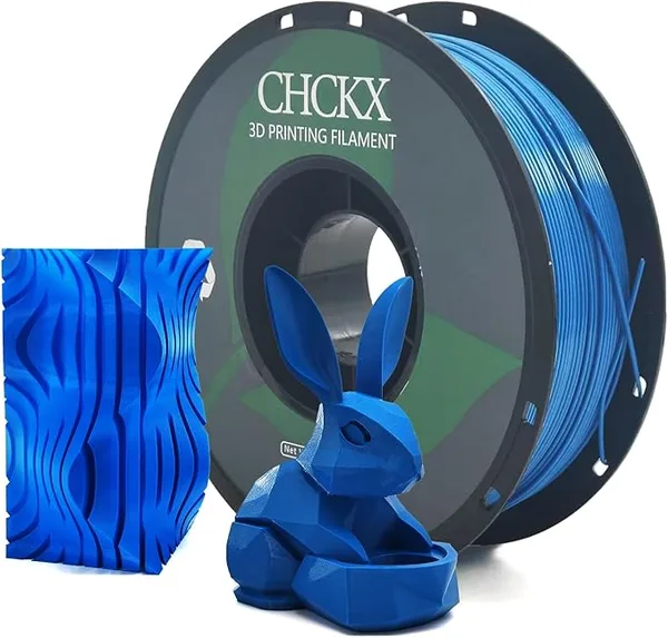 CHCKX CHCKX PETG 3D Printer Filament, Dimensional Accuracy +/-, 1kg Spool(2.2lbs) Fit for Most 3D Printers, Blue