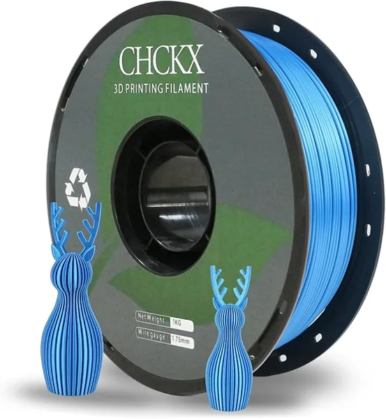 CHCKX CHCKX PLA 3D Printer Filament, Dimensional Accuracy +/-, 1 kg Spool(2.2lbs)，Sky Blue