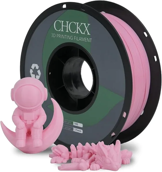 CHCKX CHCKX PETG 3D Printer Filament, Dimensional Accuracy +/-, 1kg Spool(2.2lbs) Fit for Most 3D Printers, Cherry Blossom Pink
