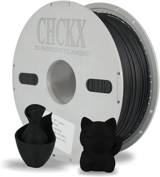 CHCKX CHCKX PP-GF Filament 1KG Matte Black Polypropylene Glass Fiber Filament 3D Printing Filament