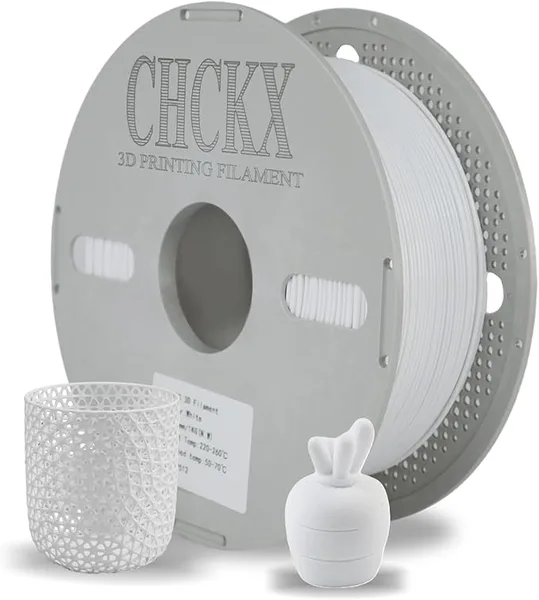 CHCKX CHCKX PCTG Filament White for 3D Printing Better Than PETG Filament Tough High Strength Excellent Layer Adhesion High Temperature