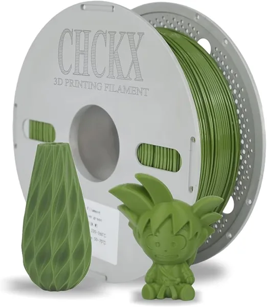 CHCKX CHCKX PCTG Filament Oliver Green for 3D Printing Better Than PETG Filament Tough High Strength Excellent Layer Adhesion High Temperature