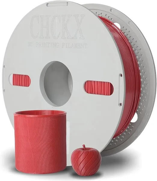 CHCKX CHCKX PCTG Filament Red for 3D Printing Better Than PETG Filament Tough High Strength Excellent Layer Adhesion High Temperature