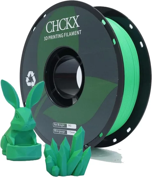 CHCKX CHCKX 3D Printer Filament Matte Triple Color PLA Blue-Green-Yellow, 1KG Spool(2.2lbs), Dimensional Accuracy +/-, Matte Blue-Green-Yellow