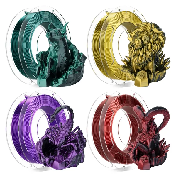 Chitu Systems Conjure Silk Dual-Color PLA Filament Multi-Color Trial Pack 0.8KG