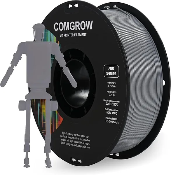 Comgrow Comgrow ABS 3D Printer Filament, Heat Resistant, 1kg, Strong and Durable, Dimensional Accuracy +/-