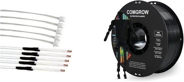 Comgrow Comgrow 5PCS Creality 3D Printer NTC Thermistor 100K, NTC 3950 100K ohm Thermistor Temp Sensor for Creality Ender 3/Ender 3 Pro/Ender 3 Neo/Ender 3 Max and ABS 3D Printer Filament