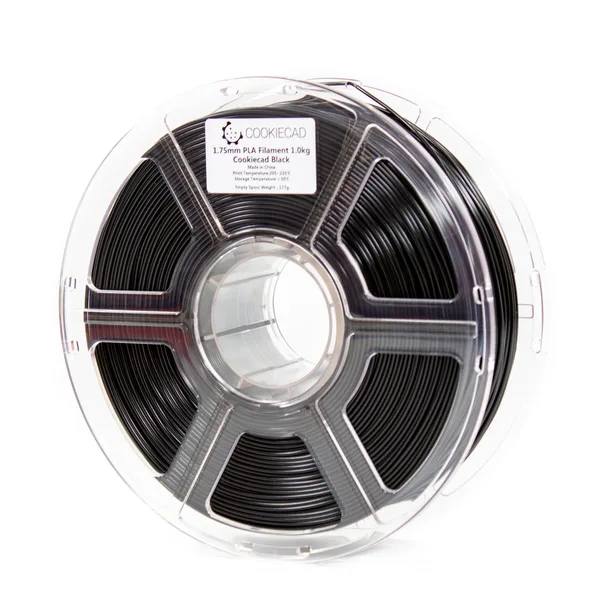 Cookiecad Black PLA Filament, 12 x 1kg