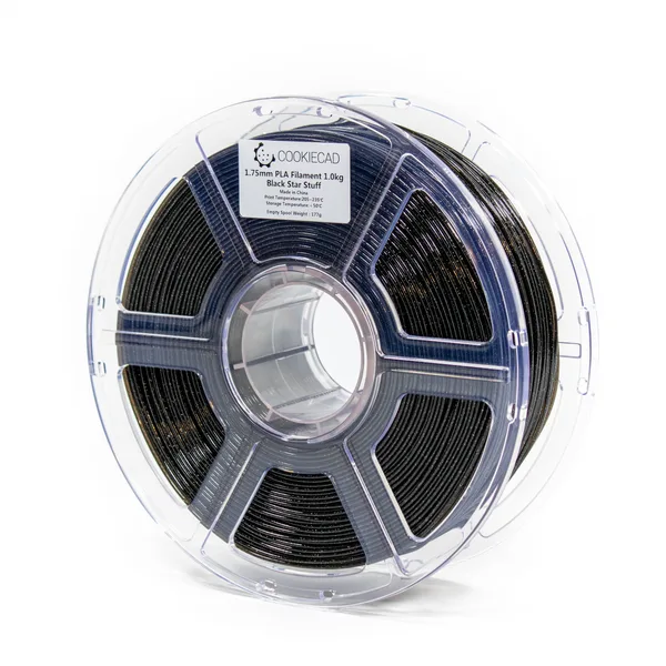 Cookiecad Black Star Stuff PLA Filament, 1kg