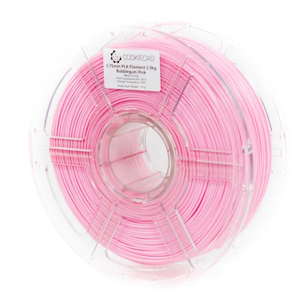 Cookiecad Bubblegum Pink PLA Filament, 1kg