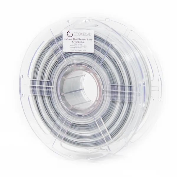 Cookiecad Gray Ombré PLA Filament, 12 x 1kg