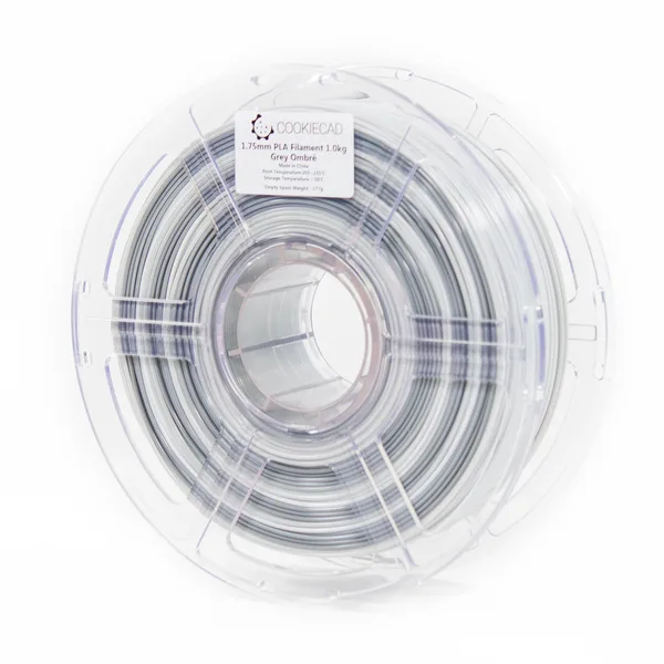 Cookiecad Gray Ombré PLA Filament, 1kg