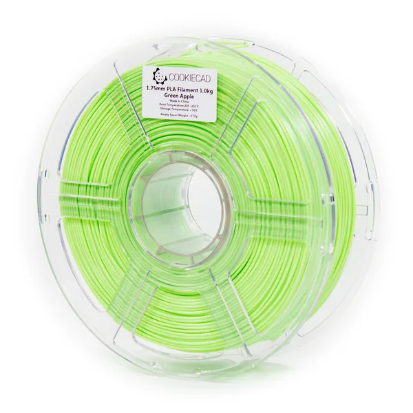Cookiecad Green Apple PLA Filament, 1kg
