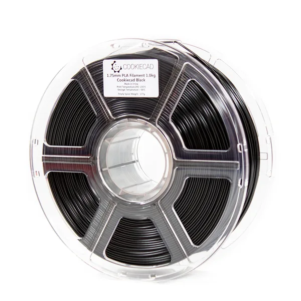 Cookiecad Black PLA Filament, 1kg