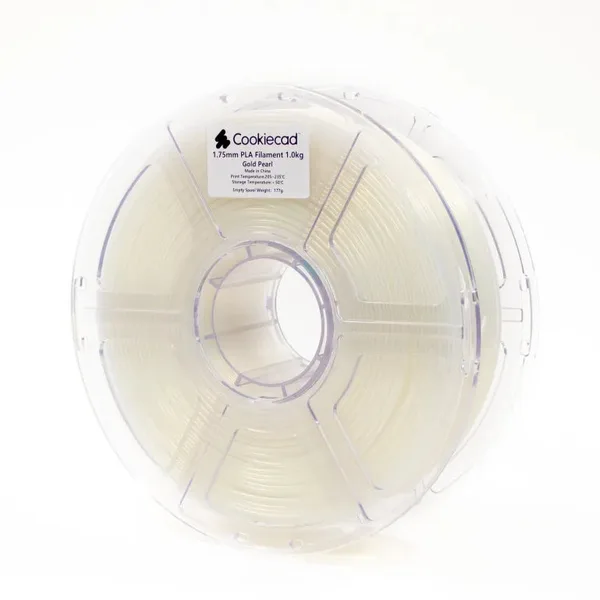 Cookiecad Gold Pearl PLA Filament, 1kg
