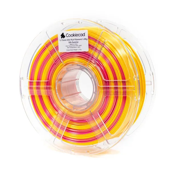 Cookiecad SILK Sunrise PLA Filament, 12 x 1kg
