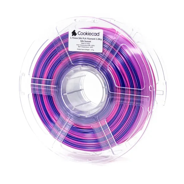 Cookiecad SILK Sunset PLA Filament, 1kg