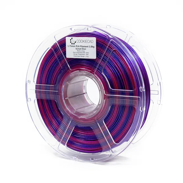 Cookiecad Sunset Elixir (blue → purple → magenta) PLA Filament, 12 x 1kg
