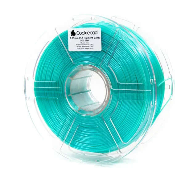 Cookiecad Teal Elixir PLA Filament, 12 x 1kg
