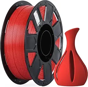 Creality Creality 3D Printer Filament, Ender PLA Filament No-Tangling Smooth Printing Without Clogging No Warping, Fit Most FDM 3D Printers, 1kg Spool, Dimensional Accuracy +/-, Red
