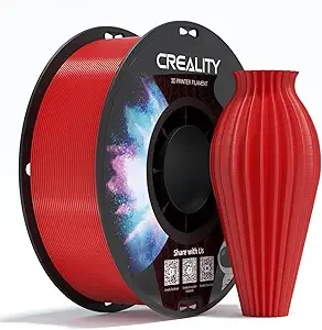 Creality Creality PETG Filament, 3D Printer Filament, Excellent Toughness High Precision, Odorless Non-Toxic Moistureproof, 1kg(2.2lbs) Glossy Filament for 3D Printer (Red)