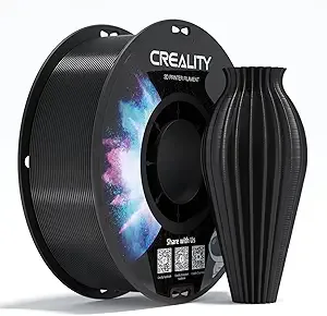 Creality Creality PETG Filament 1.75, 3D Printer Filament, Excellent Toughness High Precision, Odorless Non-Toxic Moistureproof, 1kg(2.2lbs) Glossy 3D Printing Filament for 3D Printer (Black)