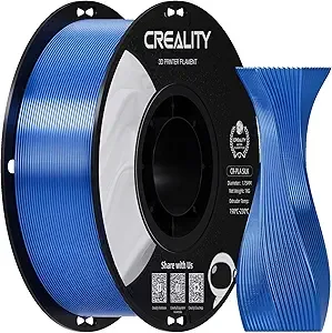 Creality Creality PLA Silk Filament, 3D Printer Filament, Smooth Silk Texture, Clog-Free, Silk Shiny PLA Filament +/-, 3D Printing Filament 1KG/2.2lb (Blue)