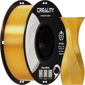 Creality Creality Silk PLA Filament Gold, Shiny Metallic 3D Printer Filament 1Kg Spool, Dimensional Accuracy +/-, Compatible with Most FDM 3D Printers(Gold)