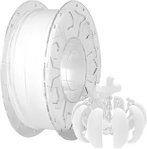 Creality Creality Filament, 3D Printer Filament, 1kg (2.2lbs) Spool, No Warp Enhanced Toughness, Dimensional Accuracy ± Printing Filament, for FDM 3D Printers (PLA, White)