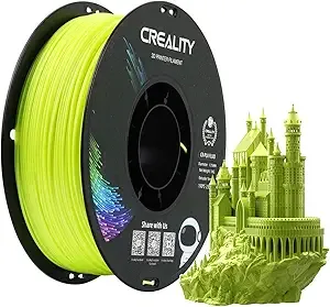 Creality Creality PLA Filament, 3D Printer Filament, 1.0kg (2.2lbs) Spool, No Warp Enhanced Toughness, Dimensional Accuracy ± Printing Filament, for FDM 3D Printers (Fluorescent Yellow)