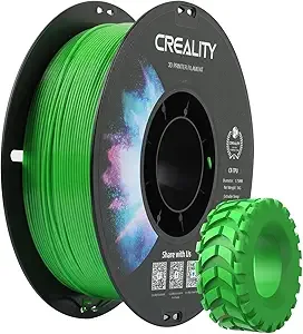 Creality Creality TPU 95A Filament, 3D Printing High Hardness & Resilience, Soft Adhesive Material, Elastic, 1kg(2.2lbs) TPU Filament 1.75 for 3D Printer (Green)