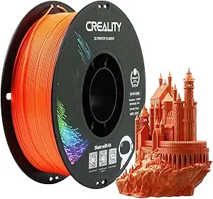 Creality Creality PLA Filament, 3D Printer Filament, 1.0kg (2.2lbs) Spool, No Warp Enhanced Toughness, Dimensional Accuracy ± Printing Filament, for 3D Printers (Fluorescent Orange)