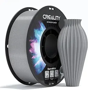 Creality Creality PETG Filament 1.75, 3D Printer Filament, Excellent Toughness High Precision, Odorless Non-Toxic Moistureproof, 1kg(2.2lbs) Glossy 3D Printing Filament for 3D Printer (Gray)