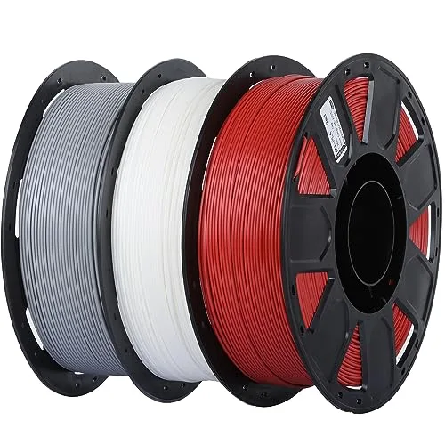 Creality Creality 3D Printer PLA Filament Bundle 3 Packs (Gray,White,Red)