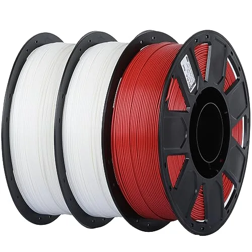Creality Creality 3D Printer PLA Filament Bundle 3 Packs (White,White,Red)