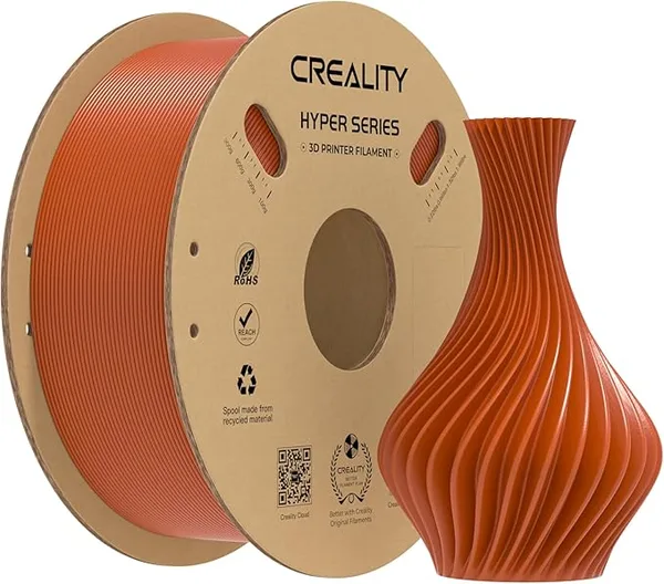 Creality Creality Hyper PLA Filament, High-Speed Printing 30–/s, Smooth Extrusion and Stable Printing, Low Stringing, Consistent Performance 3D Printer Filament,+/- Accuracy(Brown)