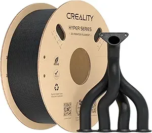 Creality Creality Carbon Fiber PLA Filament 1KG, Hyper PLA-CF for High-Speed Printing 50–/s, Dimensional Accuracy +/- Accuracy,Fits for Most FDM 3D Printers(Black)
