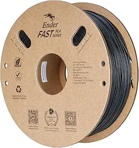 Creality Creality Rapid PLA Filament, Smooth High-Speed Printing up to/s, No-Tangling, Precise +/- Accuracy, Fits Most 3D Printers(Black)