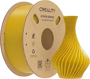 Creality Creality Hyper PLA Filament, Food-Grade PLA Material, High-Speed Printing 30–/s, Smooth Extrusion, Low Stringing, Stable Performance, +/- Accuracy, 1KG Spool (Gold)