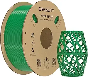 Creality Creality Hyper PETG Filament, High-Speed PETG for 30–/s Printing, Low Stringing, Strong Layer Adhesion, +/- Accuracy,Fits for Most FDM 3D Printers(Green)