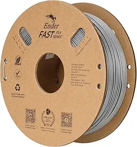 Creality Creality Rapid PLA Filament, Smooth High-Speed Printing up to/s, No-Tangling, Precise +/- Accuracy, Fits Most 3D Printers(Silver)