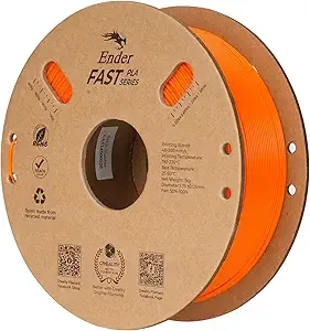 Creality Creality Rapid PLA Filament, Smooth High-Speed Printing up to/s, No-Tangling, Precise +/- Accuracy, Fits Most 3D Printers(Orange)
