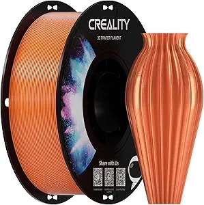 Creality Creality PETG 3D Printer Filament, Excellent Toughness High Precision, Odorless Non-Toxic Moistureproof, 1 kg(2.2lbs) Glossy PETG Filament for 3D Printer (Orange)