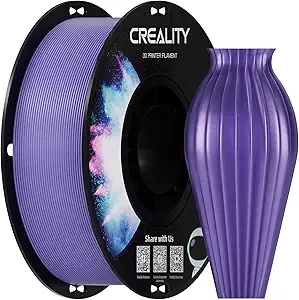 Creality Creality PETG Filament 1.75, 3D Printer Filament, Excellent Toughness High Precision, Odorless Non-Toxic Moistureproof, 1 kg(2.2lbs) Glossy 3D Printing Filament for 3D Printer (Purple)