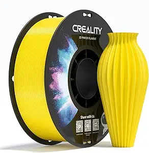 Creality Creality PETG 3D Printing Filament, Excellent Toughness High Precision, Odorless Non-Toxic Moistureproof, 1kg(2.2lbs) Glossy PETG Filament for 3D Printer (Yellow)