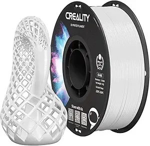 Creality Creality ABS Filament, 3D Printing Filament, Excellent Resistance, Odorless Non-Toxic, Stability, Tough, 1kg(2.2lbs) ABS Filament 1.75 for 3D Printer (White)